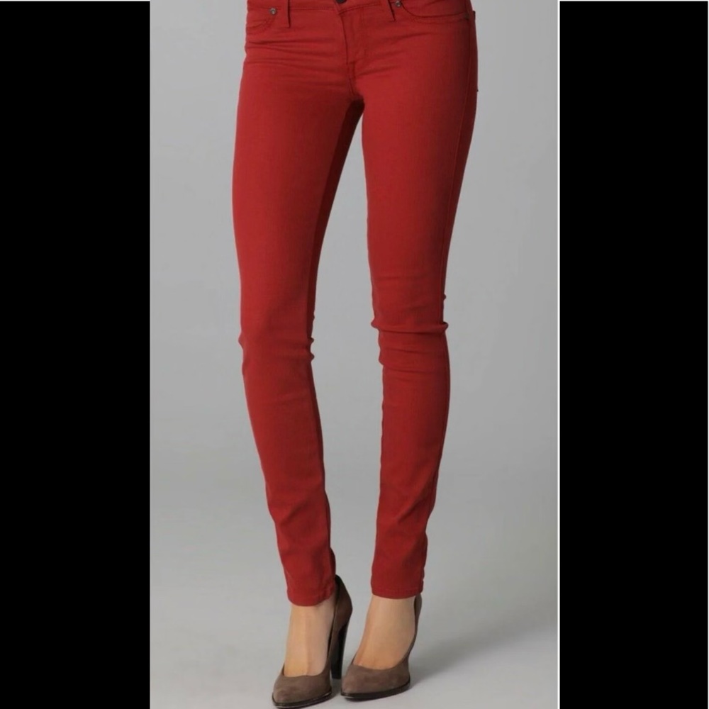 Rich & Skinny red denim skinny jeans